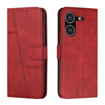 Stitching Calf Texture Buckle Leather Phone Case, For Tecno Pova Neo 3, For Tecno Pova 5 4G