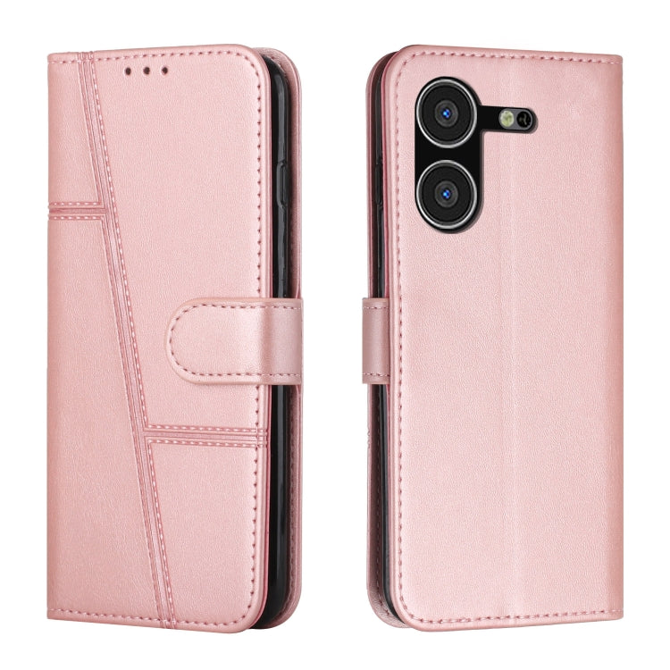 Stitching Calf Texture Buckle Leather Phone Case, For Tecno Pova Neo 3, For Tecno Pova 5 4G
