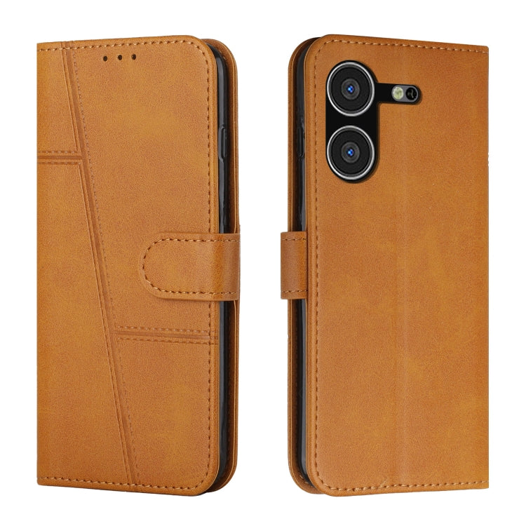Stitching Calf Texture Buckle Leather Phone Case, For Tecno Pova Neo 3, For Tecno Pova 5 4G