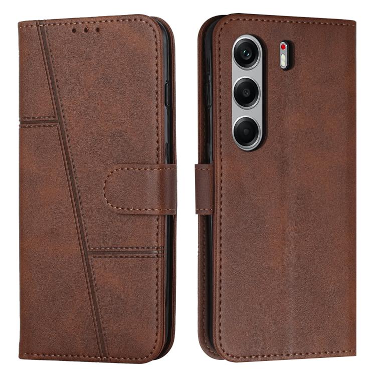 Stitching Calf Texture Buckle Leather Phone Case, For Tecno Camon 40 Pro 5G, For Tecno Spark 30C 5G / Pop 9 5G, For Tecno Camon 30S, For Tecno Spark 30 5G, For Tecno Spark 30 Pro, For Tecno Spark 30 4G, For Tecno Spark Go 5G 2025 Global                ...