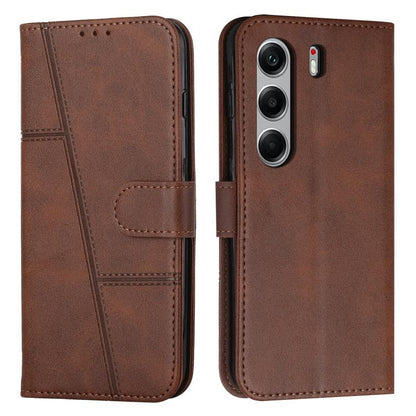 Stitching Calf Texture Buckle Leather Phone Case, For Tecno Spark 50 4G, For Tecno Camon 50 Pro 4G, For Tecno Camon 50 4G, For Tecno Spark Go 3, For Tenco Spark Slim 5G, For Tecno Spark 40C, For Tecno Pova 7 Pro 5G, For Tecno Pova 7 5G                 ...