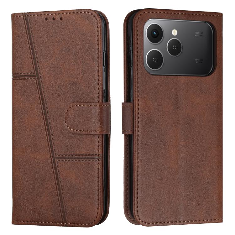 Stitching Calf Texture Buckle Leather Phone Case, For Tecno Spark 50 4G, For Tecno Camon 50 Pro 4G, For Tecno Camon 50 4G, For Tecno Spark Go 3, For Tenco Spark Slim 5G, For Tecno Spark 40C, For Tecno Pova 7 Pro 5G, For Tecno Pova 7 5G                 ...