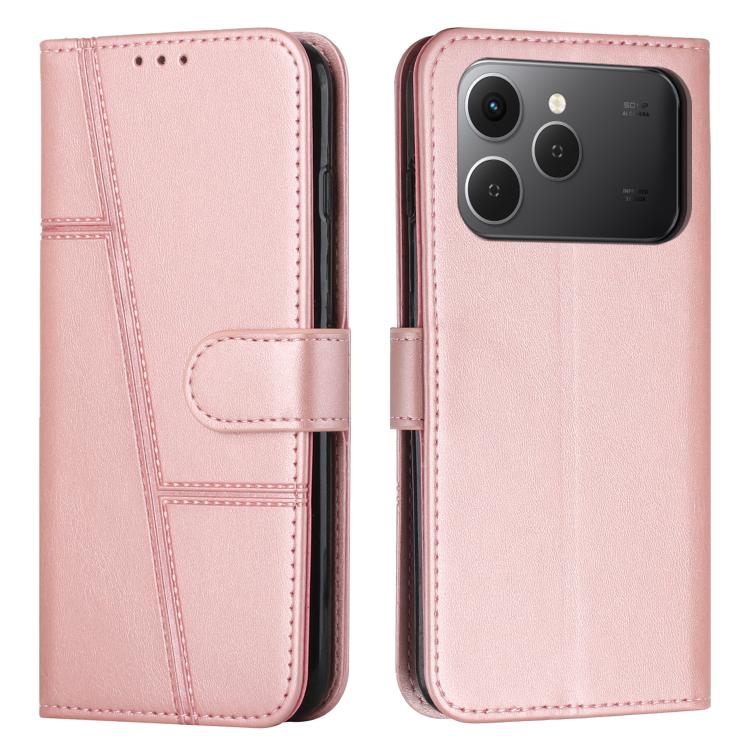 Stitching Calf Texture Buckle Leather Phone Case, For Tecno Spark 50 4G, For Tecno Camon 50 Pro 4G, For Tecno Camon 50 4G, For Tecno Spark Go 3, For Tenco Spark Slim 5G, For Tecno Spark 40C, For Tecno Pova 7 Pro 5G, For Tecno Pova 7 5G                 ...
