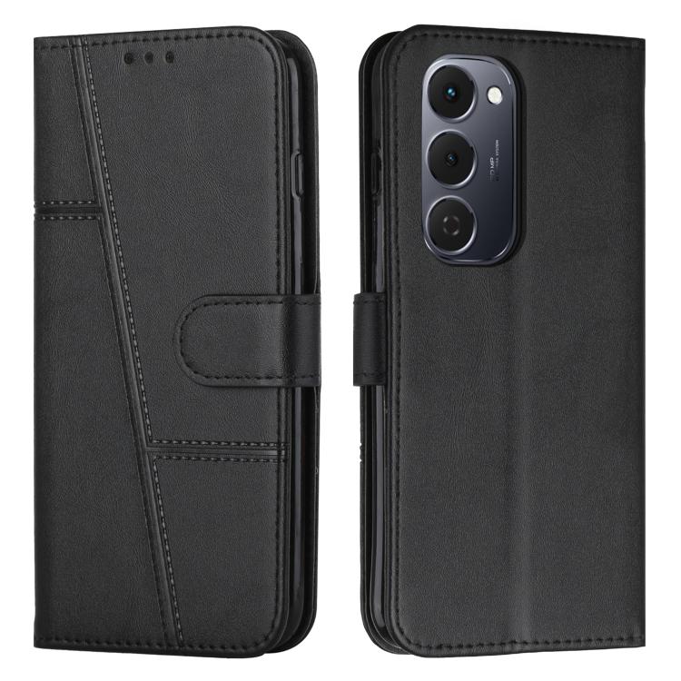 Stitching Calf Texture Buckle Leather Phone Case, For Tecno Spark 50 4G, For Tecno Camon 50 Pro 4G, For Tecno Camon 50 4G, For Tecno Spark Go 3, For Tenco Spark Slim 5G, For Tecno Spark 40C, For Tecno Pova 7 Pro 5G, For Tecno Pova 7 5G                 ...