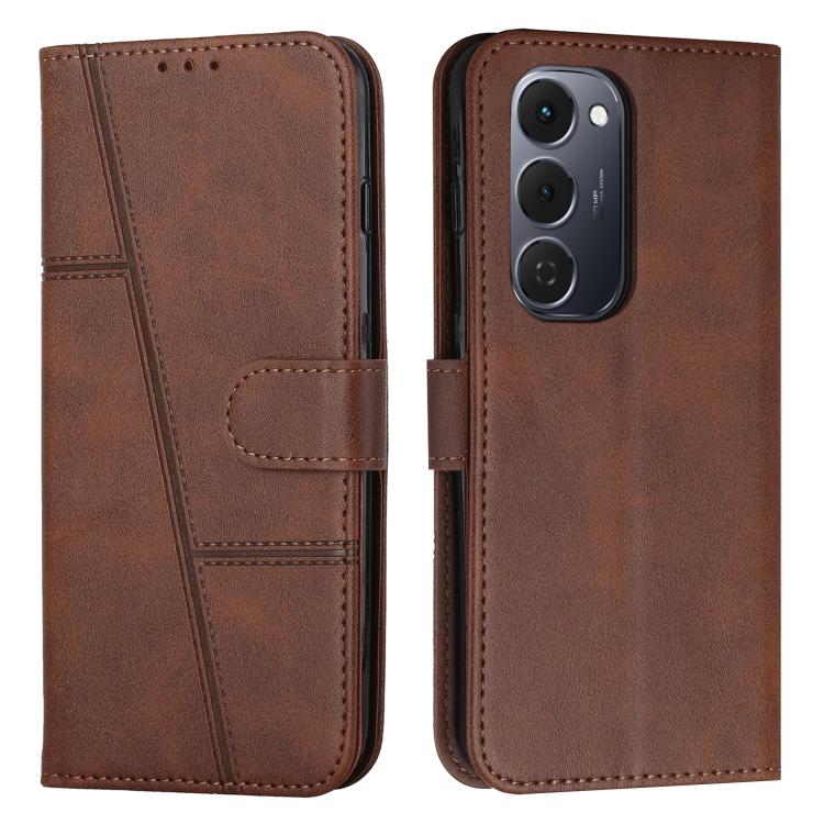 Stitching Calf Texture Buckle Leather Phone Case, For Tecno Spark 50 4G, For Tecno Camon 50 Pro 4G, For Tecno Camon 50 4G, For Tecno Spark Go 3, For Tenco Spark Slim 5G, For Tecno Spark 40C, For Tecno Pova 7 Pro 5G, For Tecno Pova 7 5G                 ...