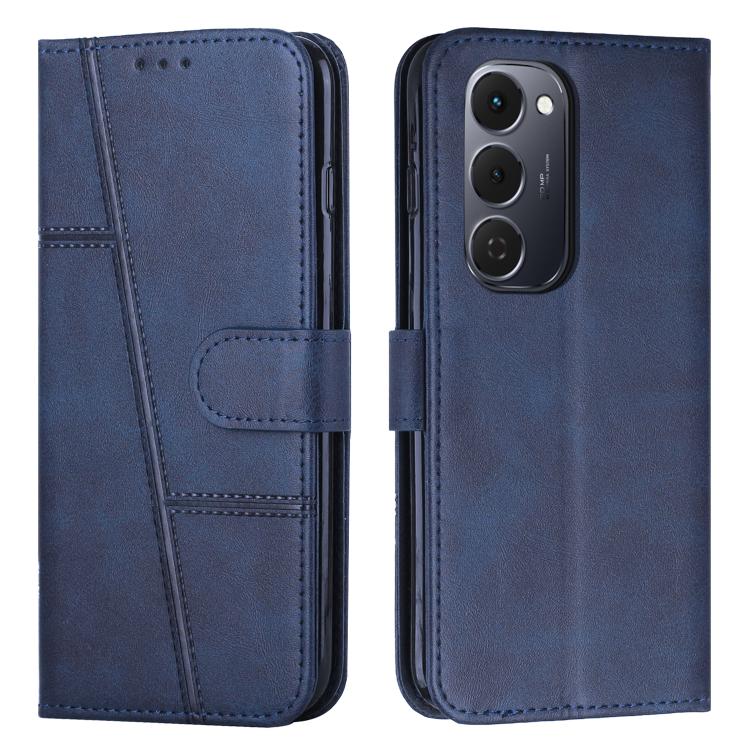 Stitching Calf Texture Buckle Leather Phone Case, For Tecno Spark 50 4G, For Tecno Camon 50 Pro 4G, For Tecno Camon 50 4G, For Tecno Spark Go 3, For Tenco Spark Slim 5G, For Tecno Spark 40C, For Tecno Pova 7 Pro 5G, For Tecno Pova 7 5G                 ...