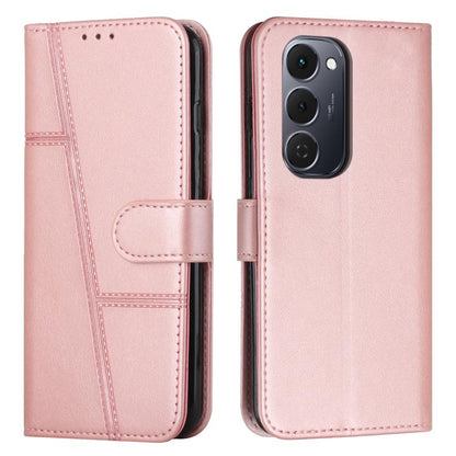 Stitching Calf Texture Buckle Leather Phone Case, For Tecno Spark 50 4G, For Tecno Camon 50 Pro 4G, For Tecno Camon 50 4G, For Tecno Spark Go 3, For Tenco Spark Slim 5G, For Tecno Spark 40C, For Tecno Pova 7 Pro 5G, For Tecno Pova 7 5G                 ...