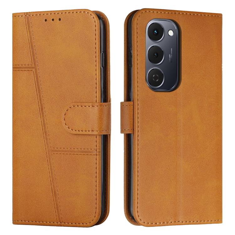 Stitching Calf Texture Buckle Leather Phone Case, For Tecno Spark 50 4G, For Tecno Camon 50 Pro 4G, For Tecno Camon 50 4G, For Tecno Spark Go 3, For Tenco Spark Slim 5G, For Tecno Spark 40C, For Tecno Pova 7 Pro 5G, For Tecno Pova 7 5G                 ...