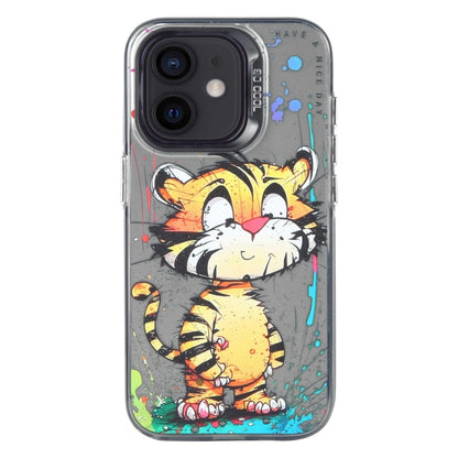 Animal Pattern Oil Painting Series PC + TPU Phone Case, For iPhone 12, For iPhone 12 Pro Max, For iPhone 12 Pro