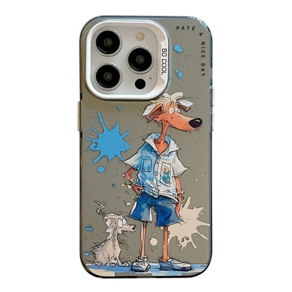 Animal Pattern Oil Painting Series PC + TPU Phone Case, For iPhone 12 Pro, For iPhone 12 mini, For iPhone 11 Pro Max