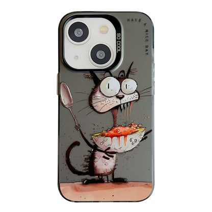 Animal Pattern Oil Painting Series PC + TPU Phone Case, For iPhone 14, For iPhone 14 Pro, For iPhone 14 Pro Max