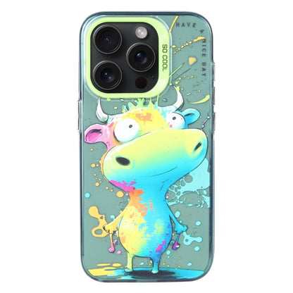 Animal Pattern Oil Painting Series PC + TPU Phone Case, For iPhone 15 Pro Max, For iPhone 15 Pro, For iPhone 15 Plus