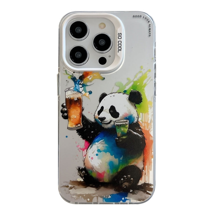 Animal Pattern Oil Painting Series PC + TPU Phone Case, For iPhone 15 Pro Max, For iPhone 15 Pro, For iPhone 15 Plus