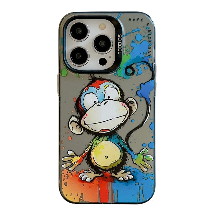 Animal Pattern Oil Painting Series PC + TPU Phone Case, For iPhone 15 Pro Max, For iPhone 15 Pro, For iPhone 15 Plus