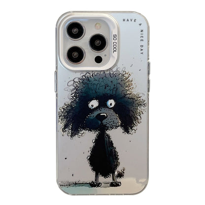 Animal Pattern Oil Painting Series PC + TPU Phone Case, For iPhone 15 Pro Max, For iPhone 15 Pro, For iPhone 15 Plus