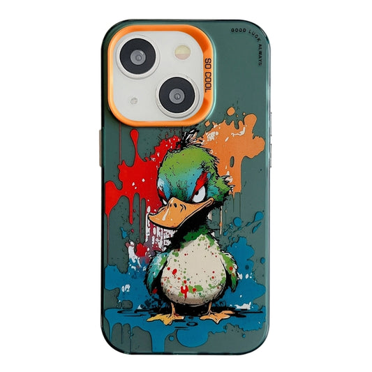 Animal Pattern Oil Painting Series PC + TPU Phone Case, For iPhone 15, For iPhone 14 Plus, For iPhone 14