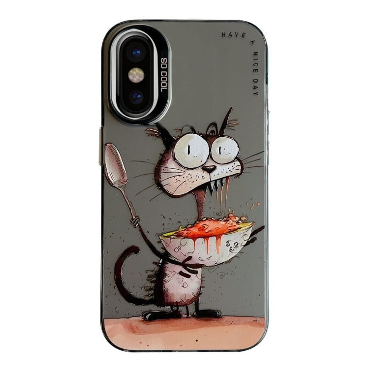 Animal Pattern Oil Painting Series PC + TPU Phone Case, For iPhone 11 Pro Max, For iPhone 11, For iPhone X / XS