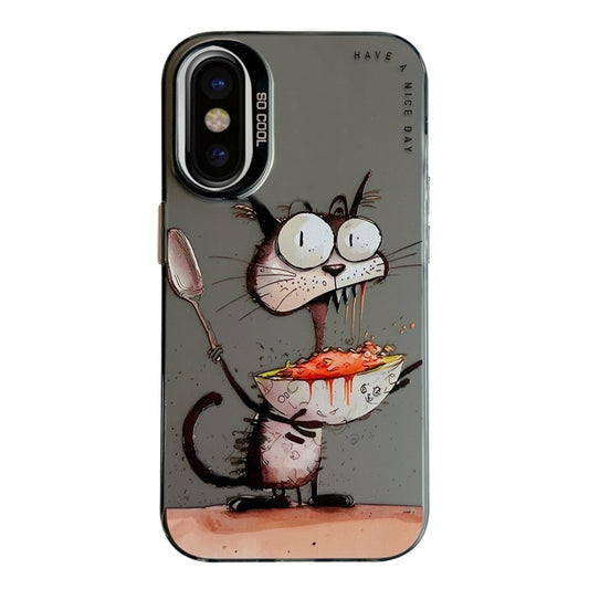 Animal Pattern Oil Painting Series PC + TPU Phone Case