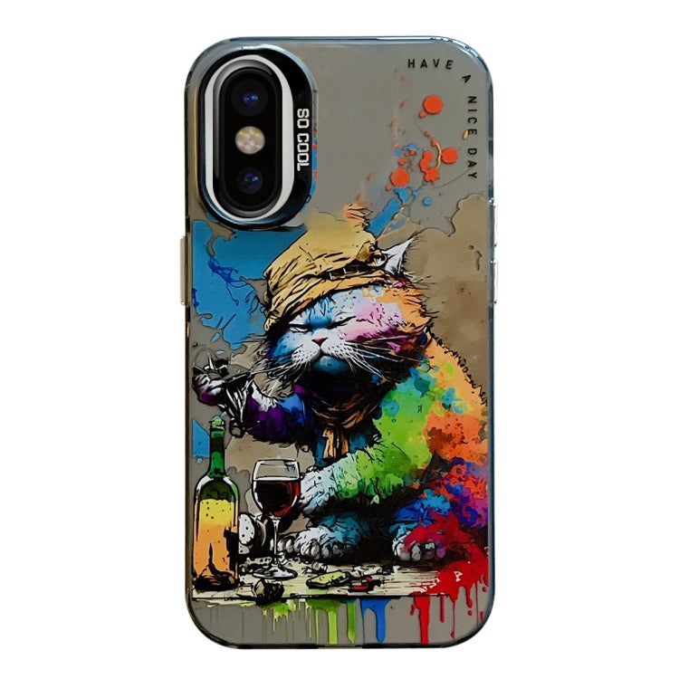 Animal Pattern Oil Painting Series PC + TPU Phone Case, For iPhone 11 Pro Max, For iPhone 11, For iPhone X / XS