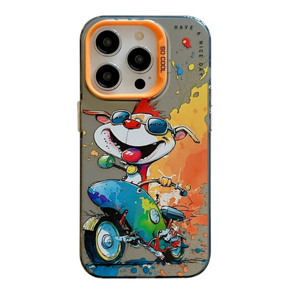 Animal Pattern Oil Painting Series PC + TPU Phone Case, For iPhone 16 Pro Max, For iPhone 16 Pro, For iPhone 16 Plus