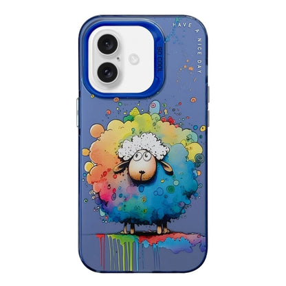 Animal Pattern Oil Painting Series PC + TPU Phone Case, For iPhone 16, For iPhone 15 Pro Max, For iPhone 15 Pro