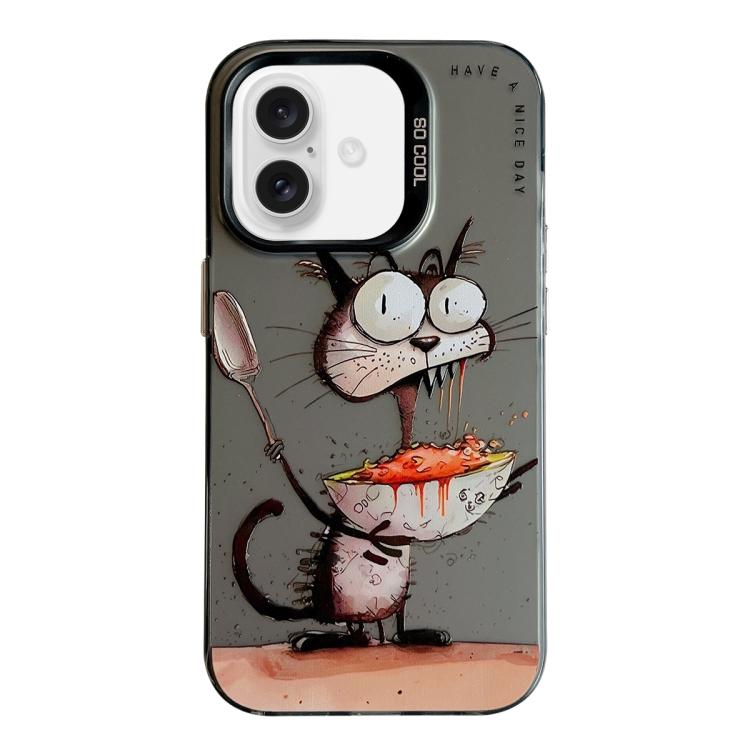 Animal Pattern Oil Painting Series PC + TPU Phone Case, For iPhone 17 Pro Max, For iPhone 17 Pro, For iPhone 17