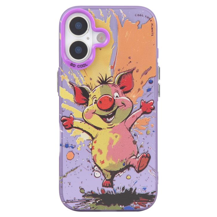 Animal Pattern Oil Painting Series PC + TPU Phone Case, For iPhone 17, For iPhone Air, For iPhone 16 Pro Max