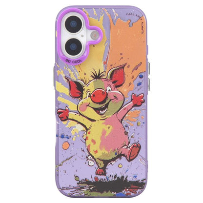 Animal Pattern Oil Painting Series PC + TPU Phone Case, For iPhone 17, For iPhone Air, For iPhone 16 Pro Max
