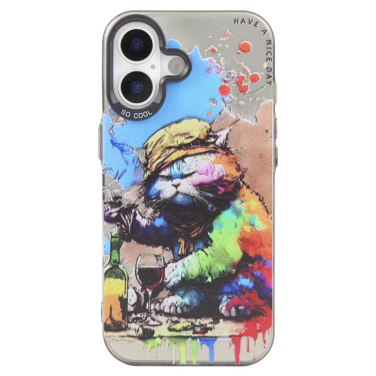 Animal Pattern Oil Painting Series PC + TPU Phone Case, For iPhone 17, For iPhone Air, For iPhone 16 Pro Max