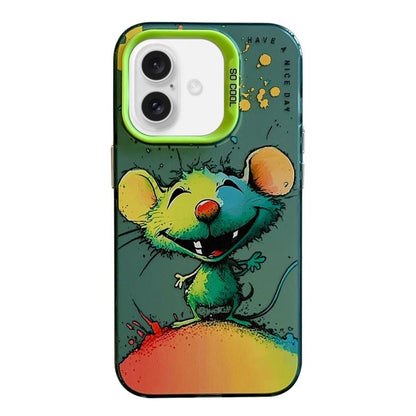 Animal Pattern Oil Painting Series PC + TPU Phone Case, For iPhone 17 Pro Max, For iPhone 17 Pro, For iPhone 17