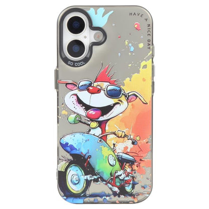 Animal Pattern Oil Painting Series PC + TPU Phone Case, For iPhone 17, For iPhone Air, For iPhone 16 Pro Max