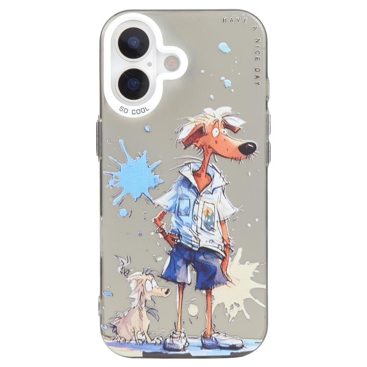 Animal Pattern Oil Painting Series PC + TPU Phone Case, For iPhone 17, For iPhone Air, For iPhone 16 Pro Max