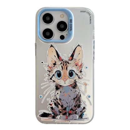 Animal Pattern Oil Painting Series PC + TPU Phone Case, For iPhone 17 Pro Max, For iPhone 17 Pro, For iPhone 17