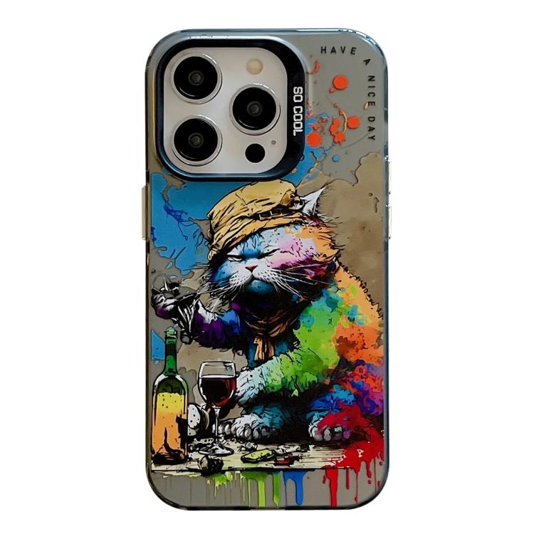 Animal Pattern Oil Painting Series PC + TPU Phone Case, For iPhone 17 Pro Max, For iPhone 17 Pro, For iPhone 17
