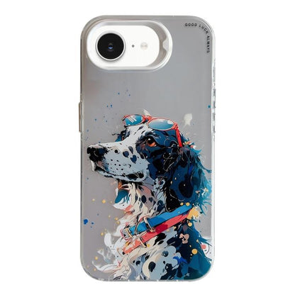 Animal Pattern Oil Painting Series PC + TPU Phone Case, For iPhone 17e / 16e, For iPhone 17 Pro Max, For iPhone 17 Pro