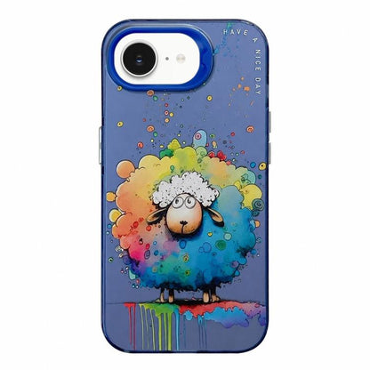 Animal Pattern Oil Painting Series PC + TPU Phone Case, For iPhone 17e / 16e, For iPhone 17 Pro Max, For iPhone 17 Pro