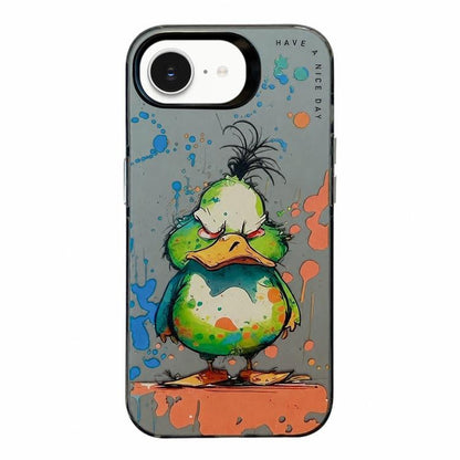 Animal Pattern Oil Painting Series PC + TPU Phone Case, For iPhone 17e / 16e, For iPhone 17 Pro Max, For iPhone 17 Pro