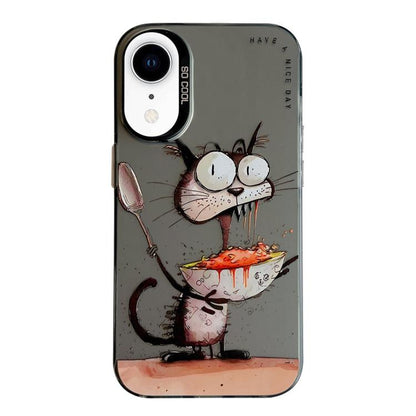 Coque de téléphone PC + TPU motif animal, pour iPhone XR, pour iPhone XS Max, pour iPhone 7 Plus / 8 Plus
