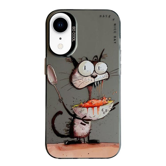Animal Pattern Oil Painting Series PC + TPU Phone Case, For iPhone XR, For iPhone XS Max, For iPhone 7 Plus / 8 Plus
