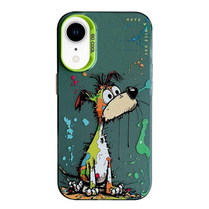 Coque de téléphone PC + TPU motif animal, pour iPhone XR, pour iPhone XS Max, pour iPhone 7 Plus / 8 Plus