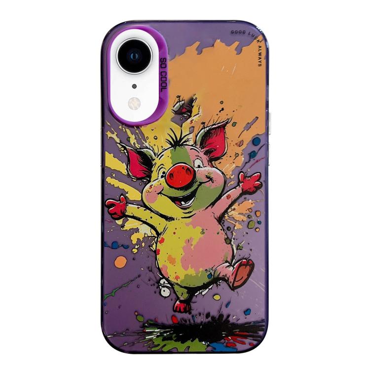 Coque de téléphone PC + TPU motif animal, pour iPhone XR, pour iPhone XS Max, pour iPhone 7 Plus / 8 Plus