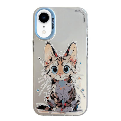 Coque de téléphone PC + TPU motif animal, pour iPhone XR, pour iPhone XS Max, pour iPhone 7 Plus / 8 Plus