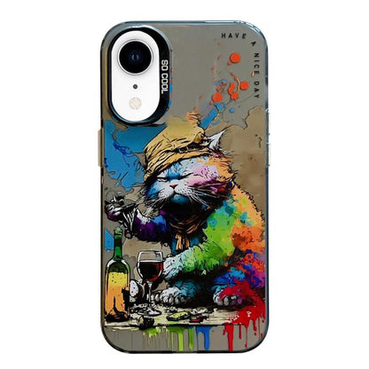 Coque de téléphone PC + TPU motif animal, pour iPhone XR, pour iPhone XS Max, pour iPhone 7 Plus / 8 Plus