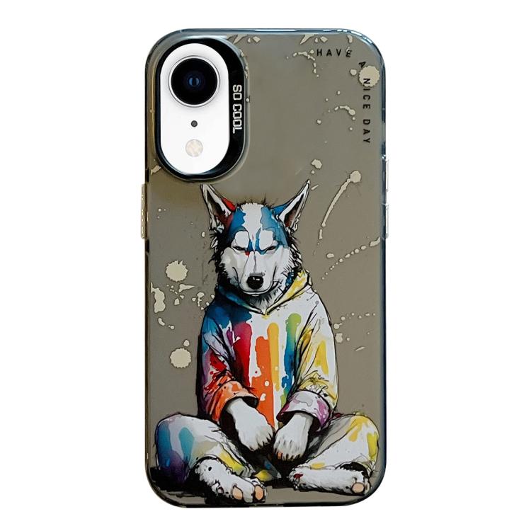 Coque de téléphone PC + TPU motif animal, pour iPhone XR, pour iPhone XS Max, pour iPhone 7 Plus / 8 Plus