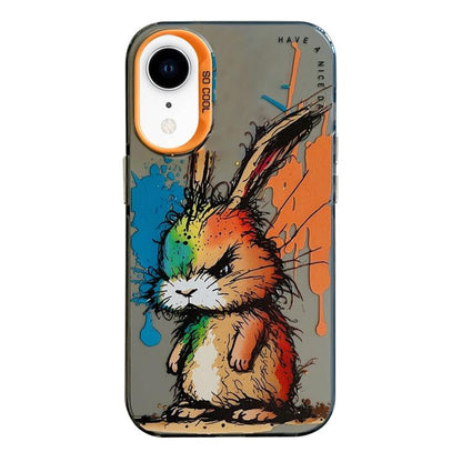 Coque de téléphone PC + TPU motif animal, pour iPhone XR, pour iPhone XS Max, pour iPhone 7 Plus / 8 Plus