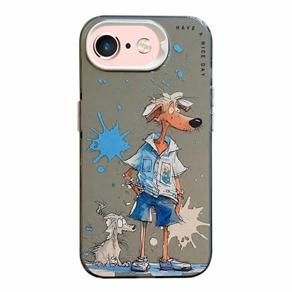 Animal Pattern Oil Painting Series PC + TPU Phone Case, For iPhone 6s Plus / 6 Plus, For iPhone 6s / 6