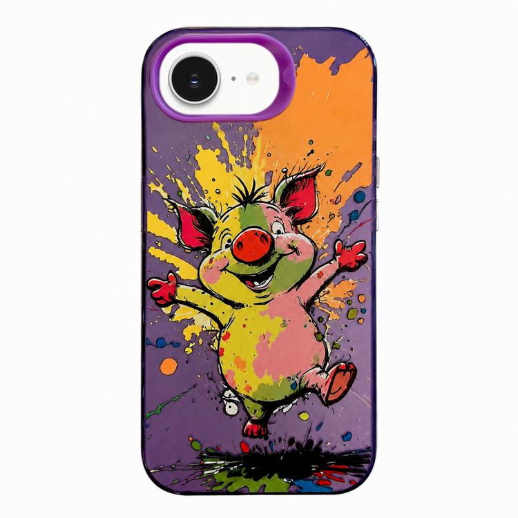 Animal Pattern Oil Painting Series PC + TPU Phone Case, For iPhone 14 Pro, For iPhone 14 Pro Max, For iPhone 7 / 8 / SE 2020