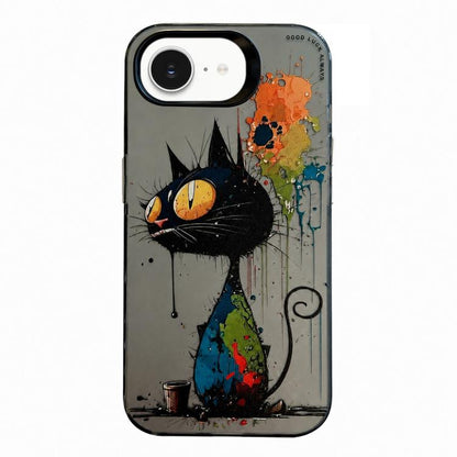 Animal Pattern Oil Painting Series PC + TPU Phone Case, For iPhone 14 Pro, For iPhone 14 Pro Max, For iPhone 7 / 8 / SE 2020