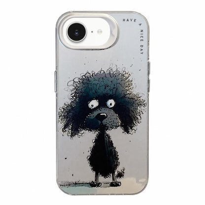 Animal Pattern Oil Painting Series PC + TPU Phone Case, For iPhone 14 Pro, For iPhone 14 Pro Max, For iPhone 7 / 8 / SE 2020