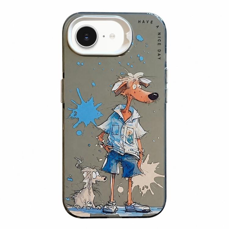 Animal Pattern Oil Painting Series PC + TPU Phone Case, For iPhone 14 Pro, For iPhone 14 Pro Max, For iPhone 7 / 8 / SE 2020